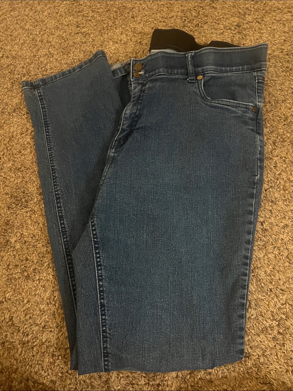 Women's Dark Blue stretch straight leg  Jeans